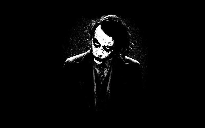 Joker Character in Suit — Black