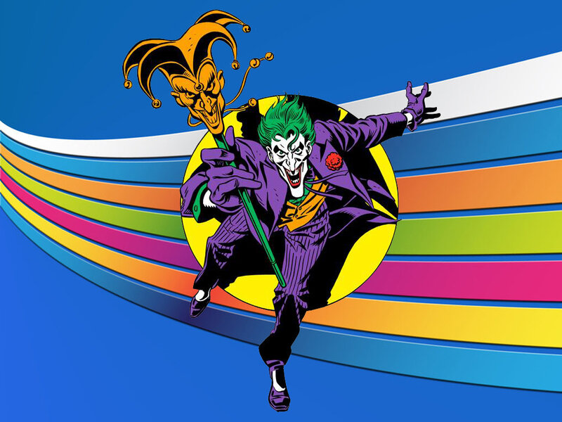 Joker Character in Suit — Blue
