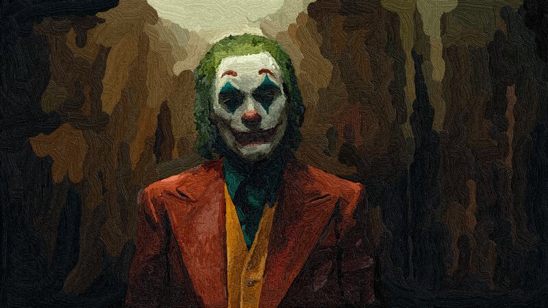 Joker Character in Suit — Red