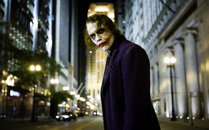 Joker Character on Street — Purple