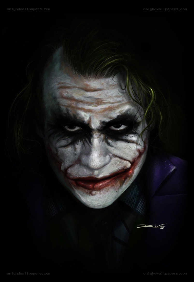 Joker character portrait