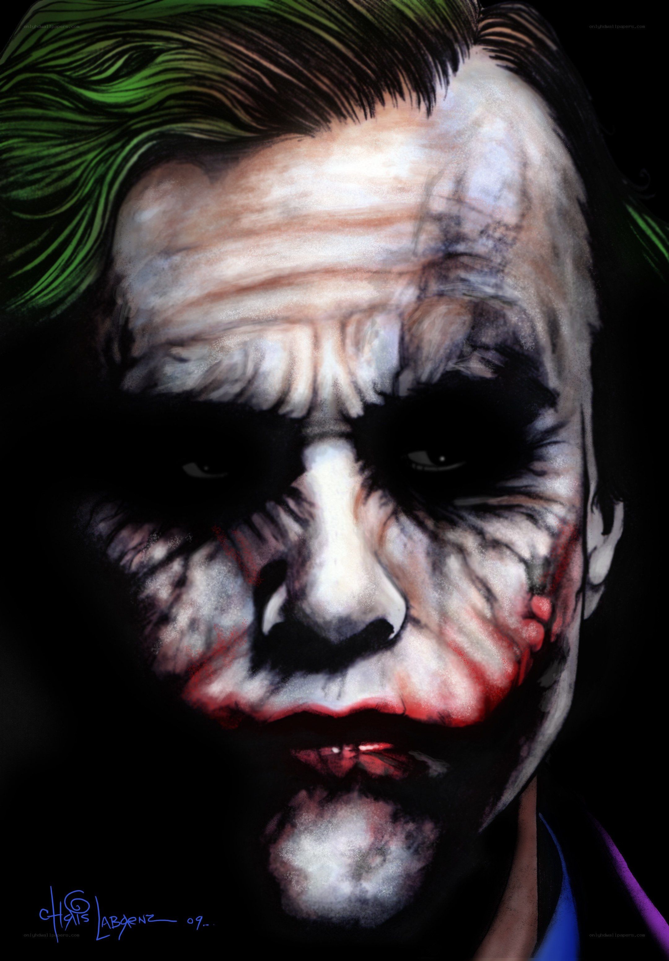 Joker character portrait