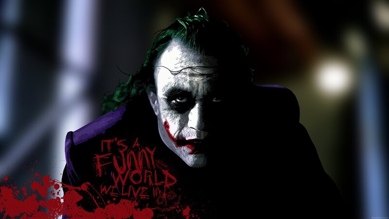 Joker Character Portrait — Black, Dark, Digital Art