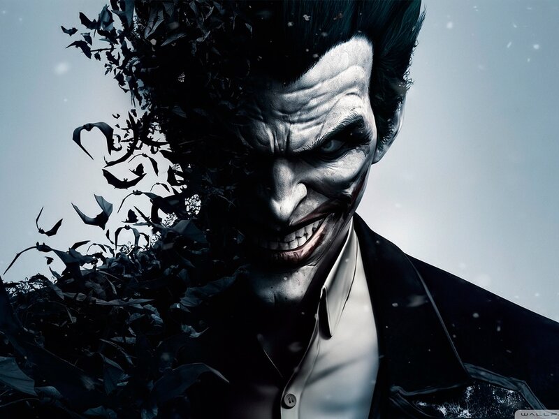 Joker Character Portrait — Black, Dark