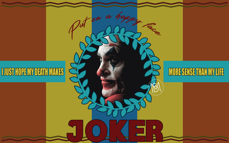 Joker Character Portrait — Brown, Dramatic