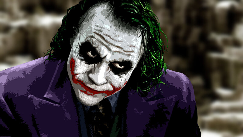 Joker Character Portrait — Purple, Dramatic