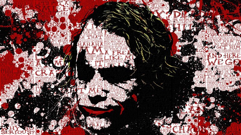 Joker Character Portrait — Red