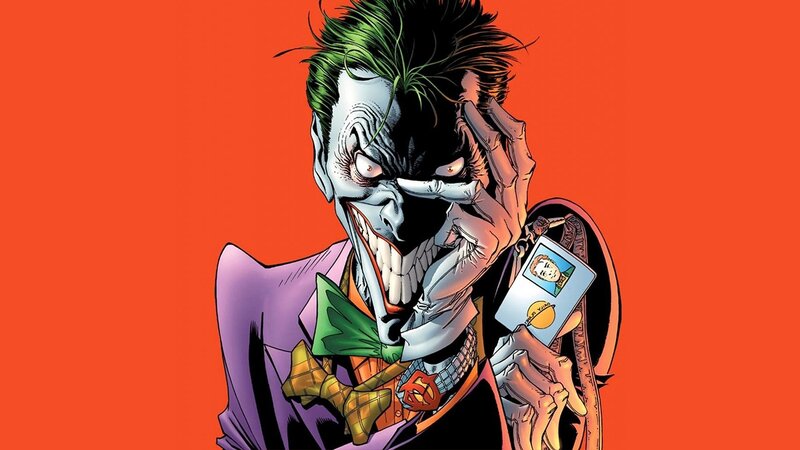Joker Character — Red, Menacing, Comic, Suit