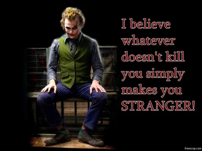 Joker Character Sitting — Black