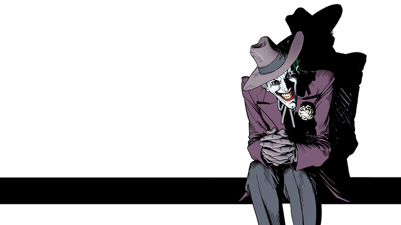 Joker Character Sitting — Purple