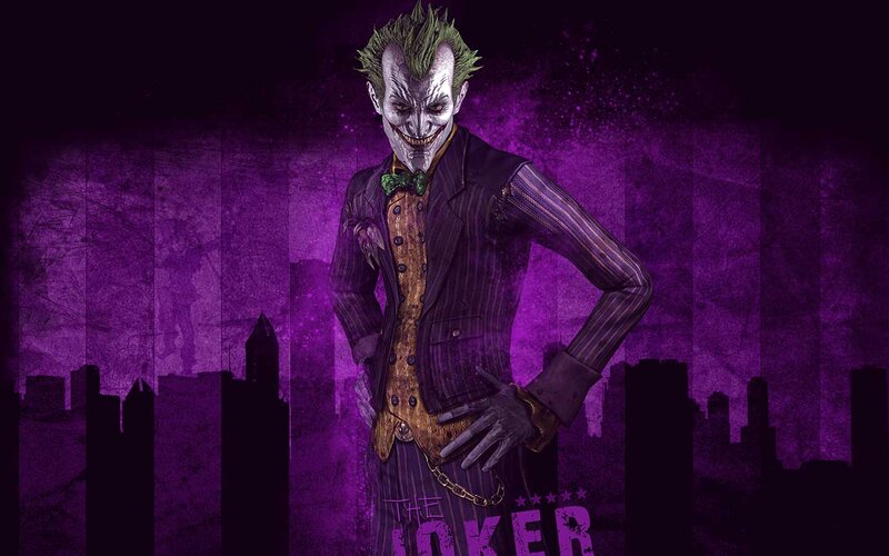 Joker Character Standing — Purple