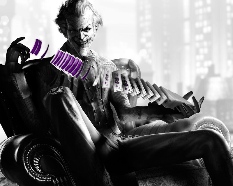 Joker Character with Cards