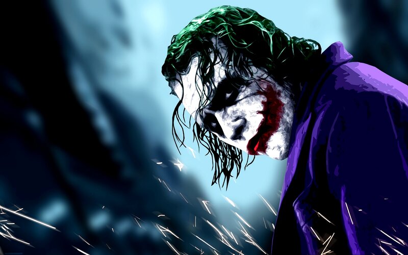 Joker Character with Face Paint