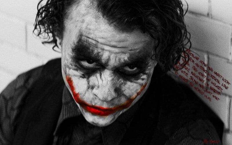 Joker Character with Makeup — Black