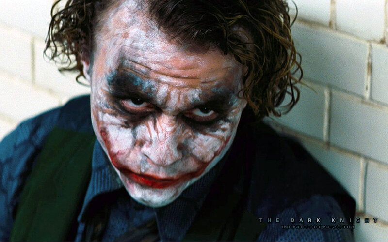Joker Character with Makeup — White, Dramatic, Photograph