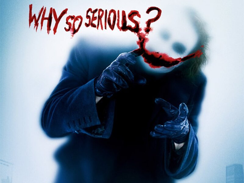 Joker Character with Red Smile