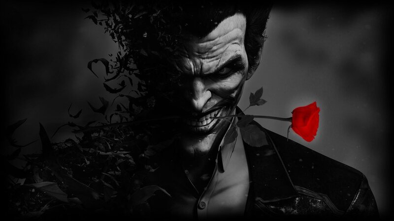 Joker Character with Rose