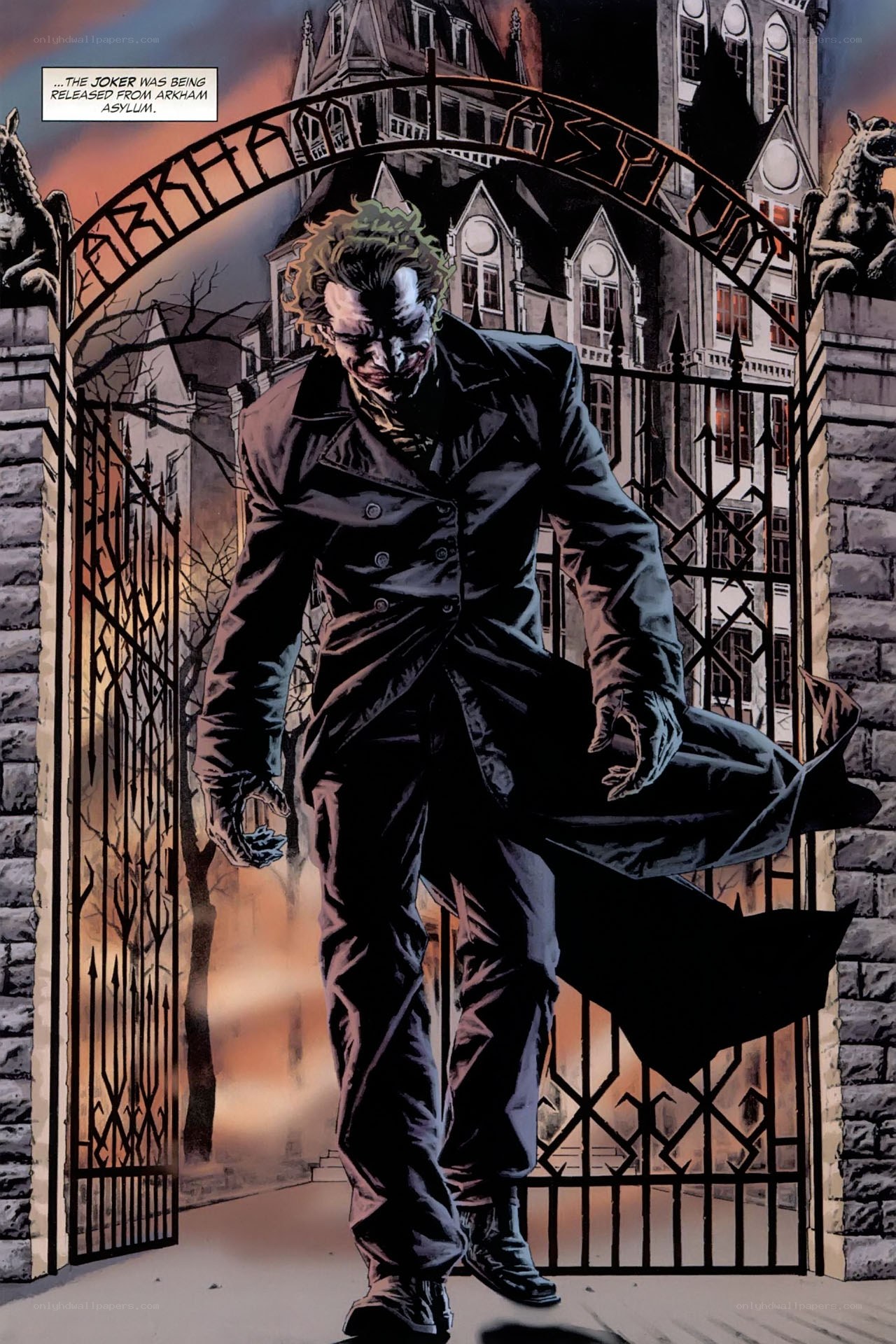 Joker escapes Arkham Asylum