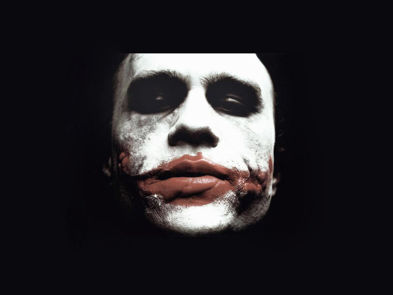 Joker face close-up
