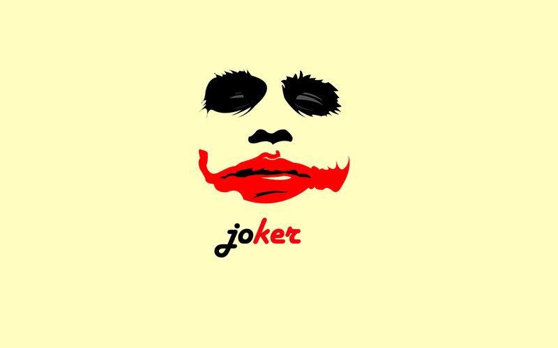 Joker Face Illustration — Yellow