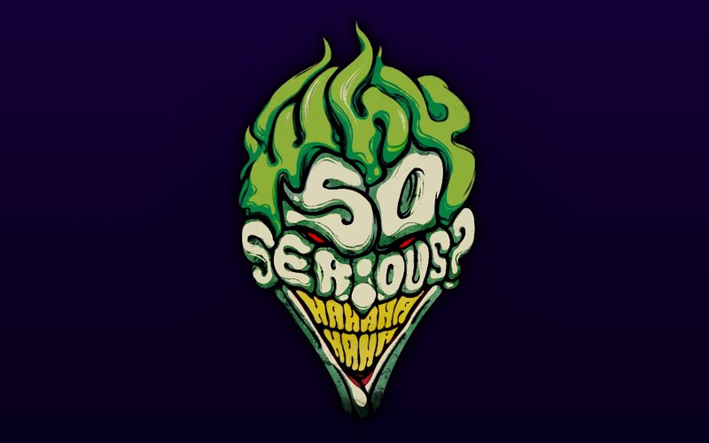 Joker Face Logo — Green