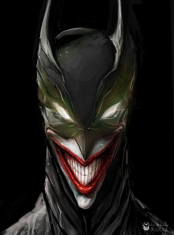Joker-faced Batman