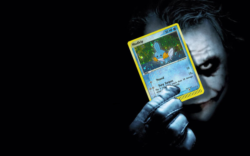 Joker Holding a Card — Black