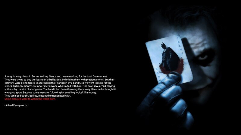 Joker Holding Card — Black, Dramatic, Night, Photograph