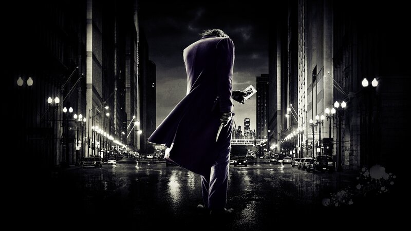 Joker Holding Knife — Black