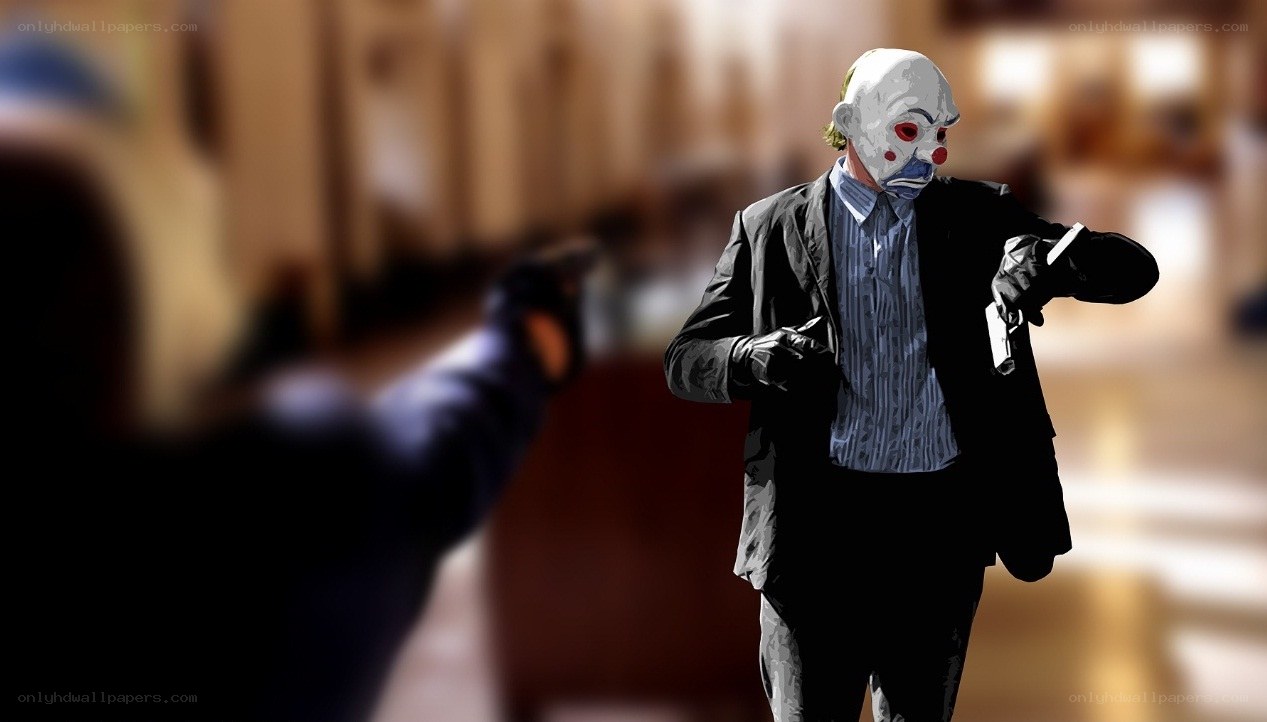 Joker in a confrontation