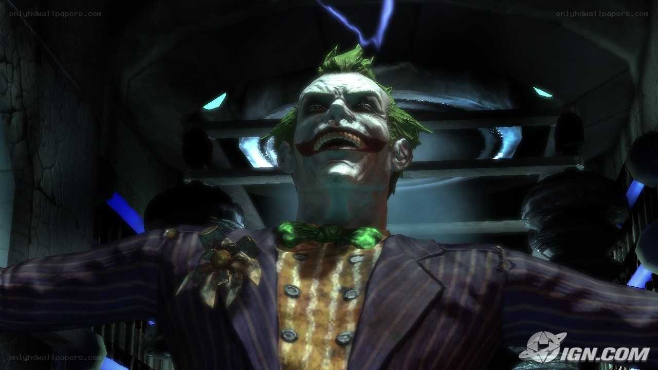 Joker in a dark corridor