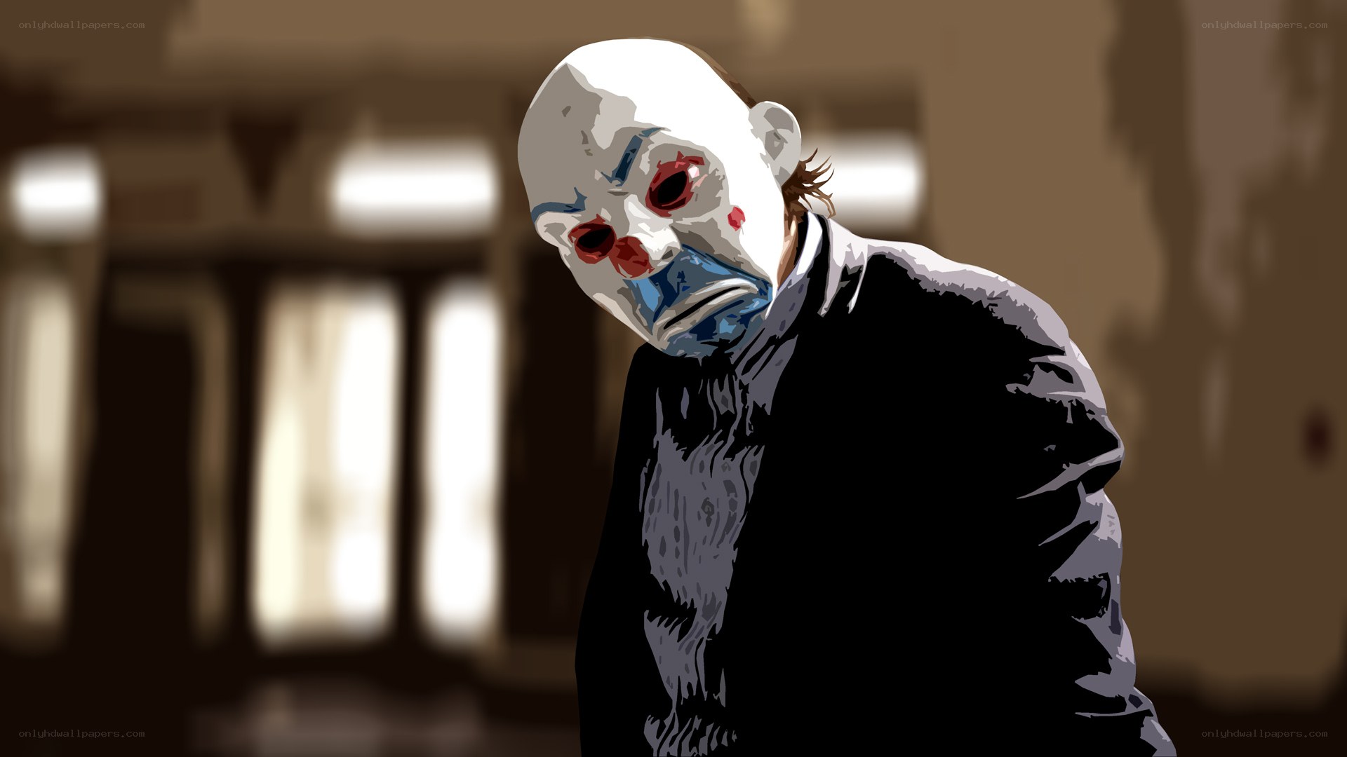 Joker in a mask