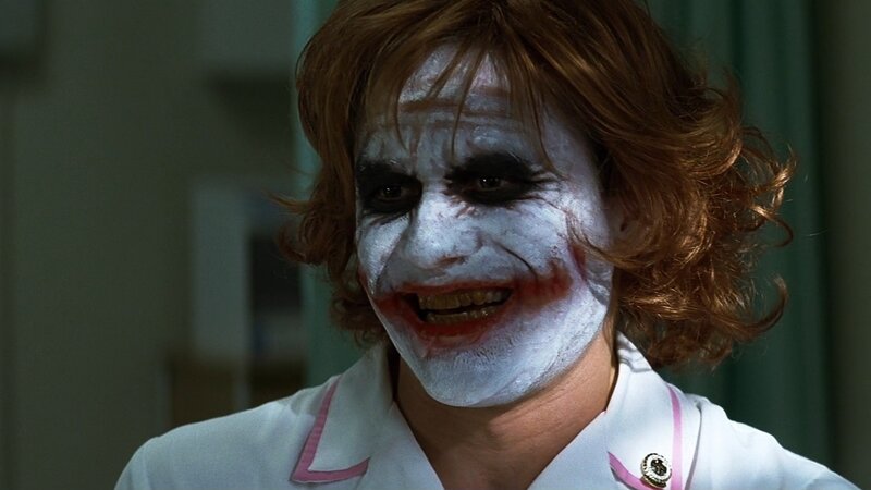 Joker in a nurse's uniform