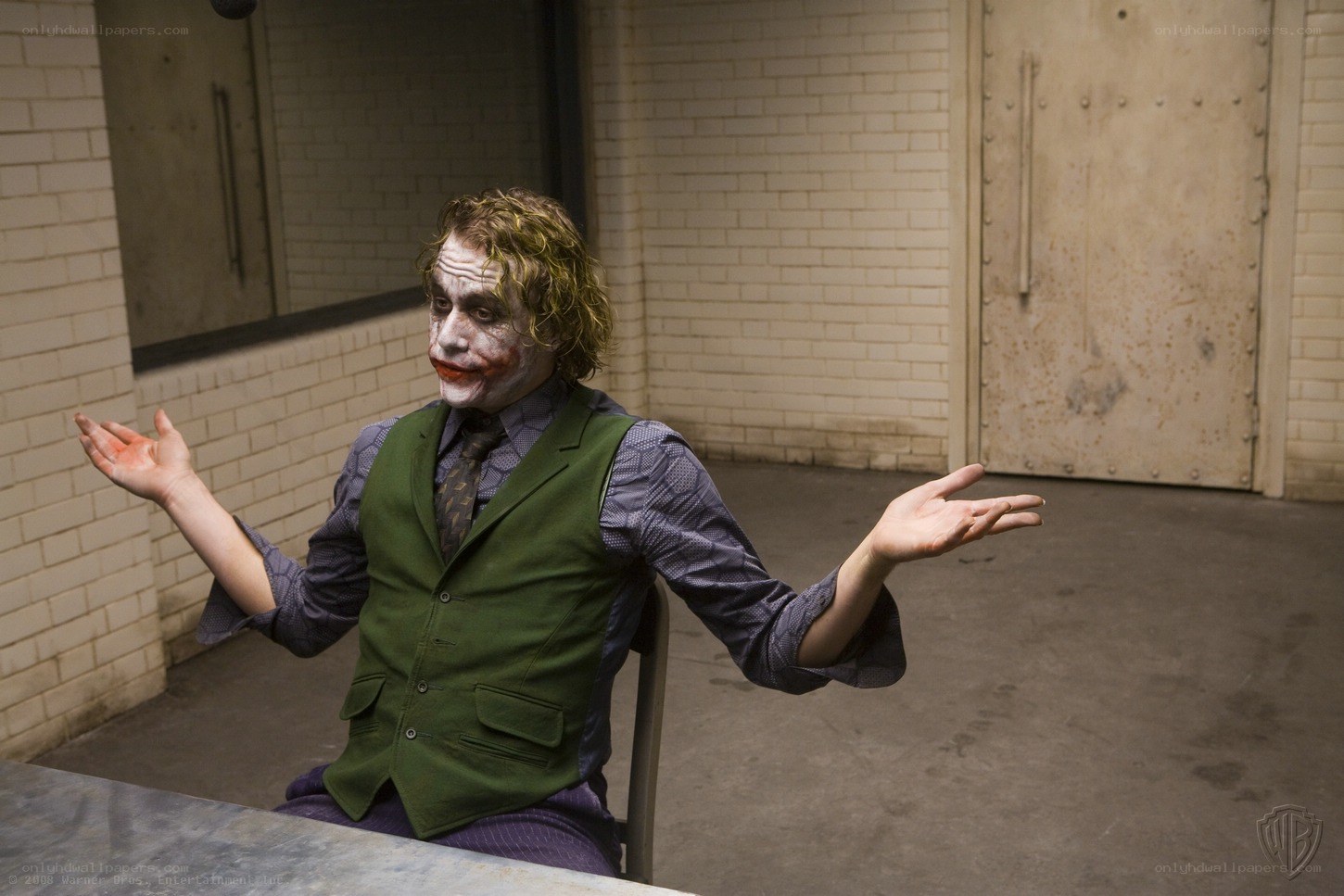 Joker in a prison cell