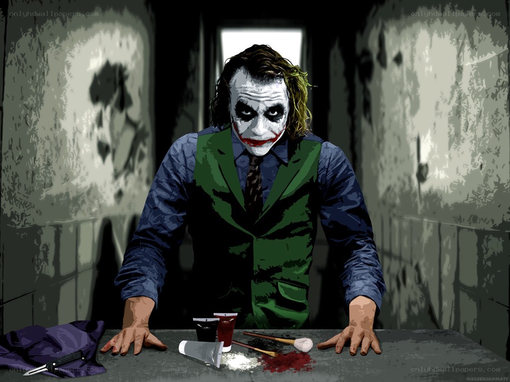 Joker in a prison cell