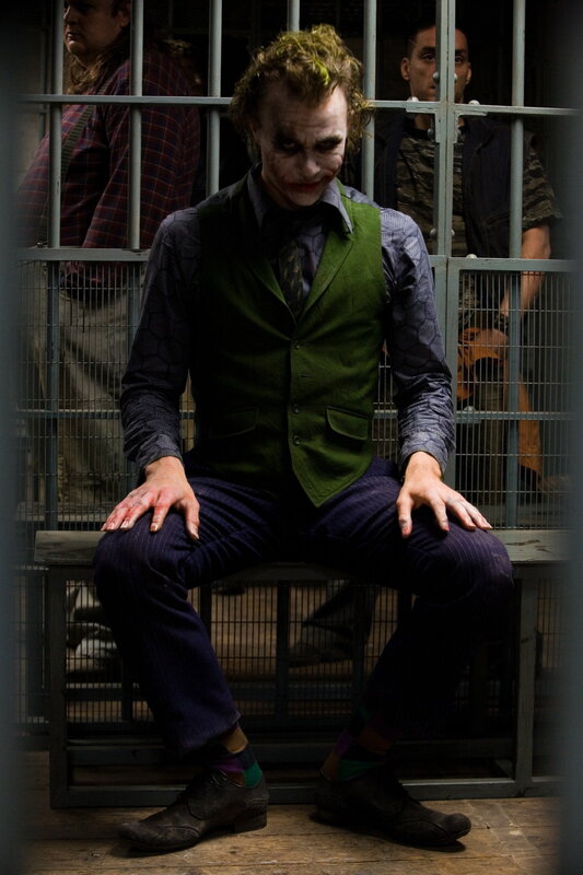 Joker in a prison cell