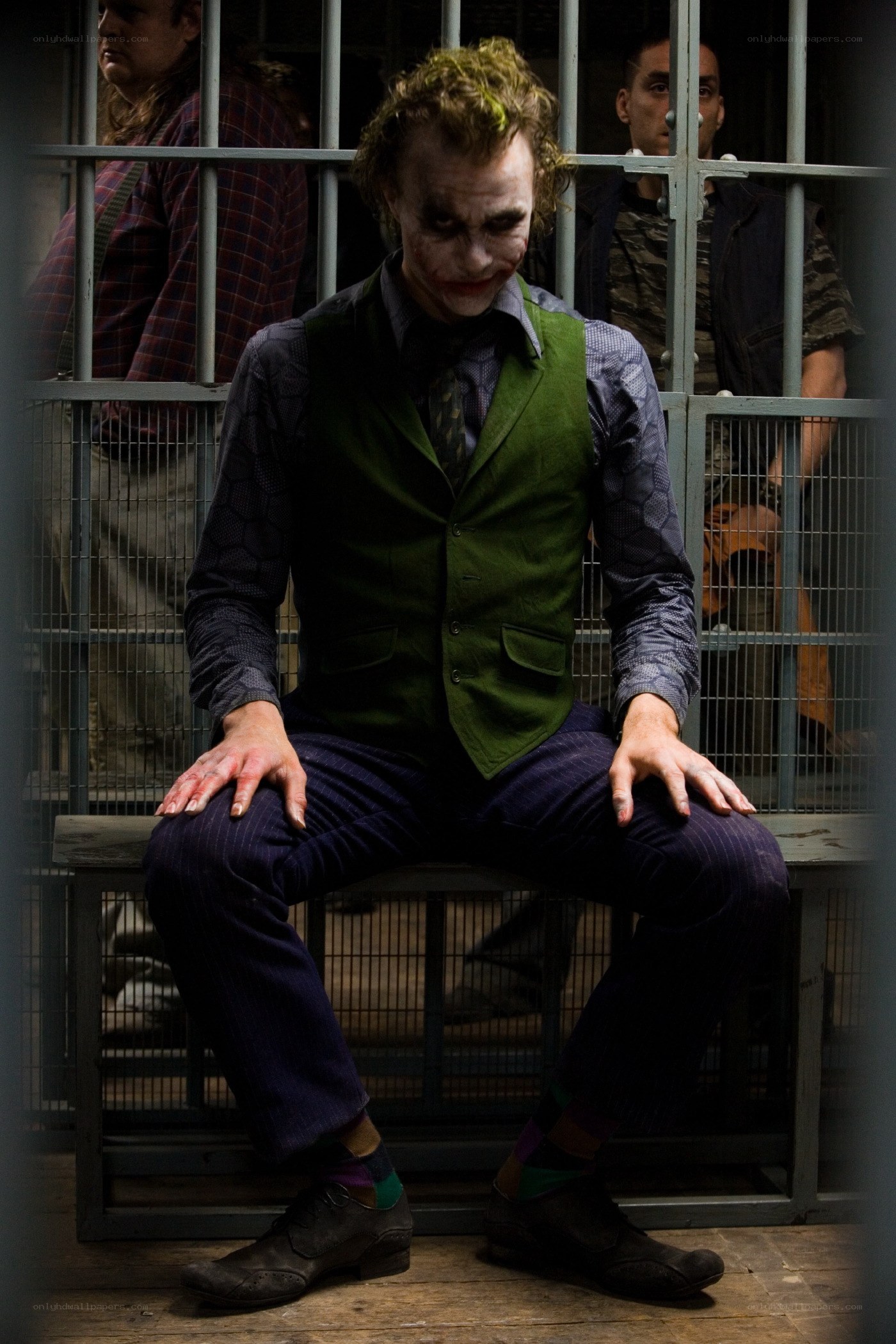 Joker in a prison cell
