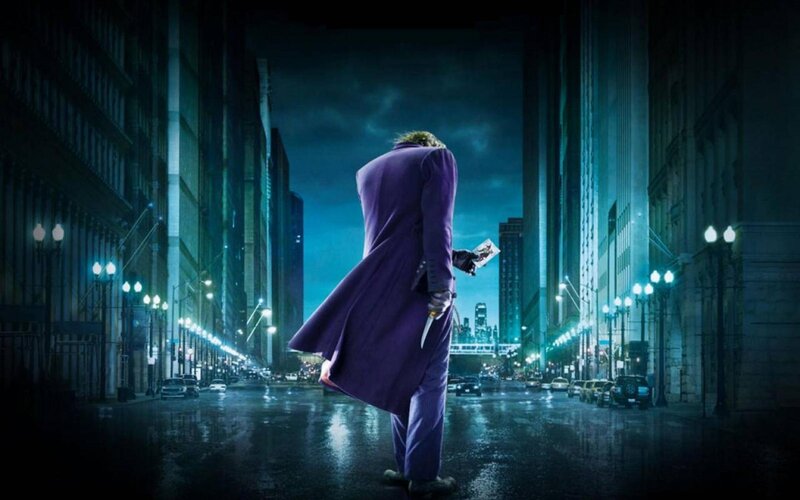Joker in a rain-soaked city