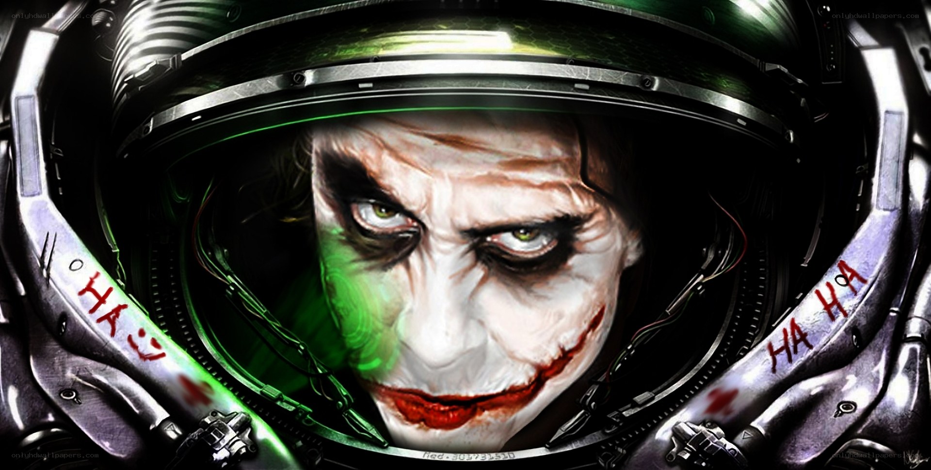 Joker in a spacesuit