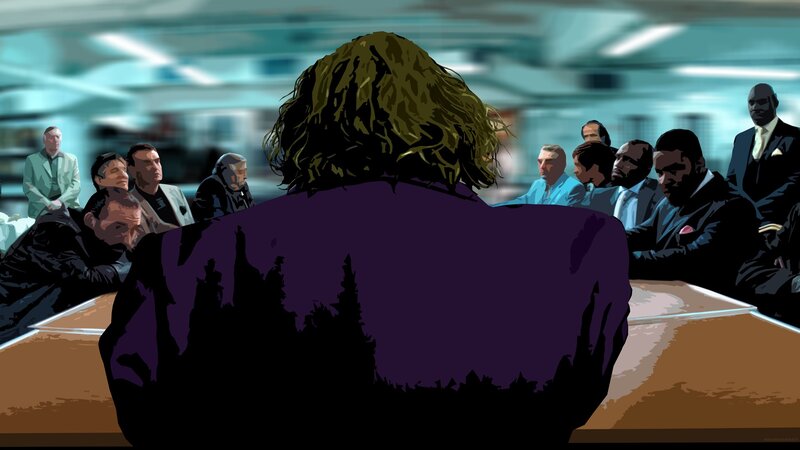 Joker in Courtroom