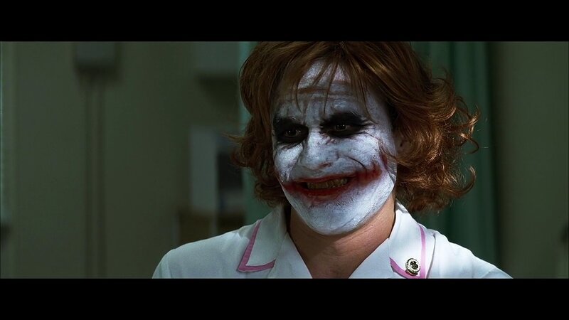 Joker in hospital uniform