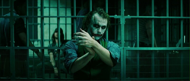 Joker in Jail Cell — Green, Dramatic, Night