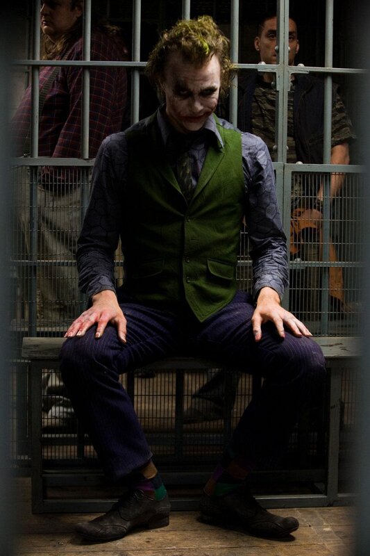 Joker in Jail Cell — Green, Dramatic, Photograph