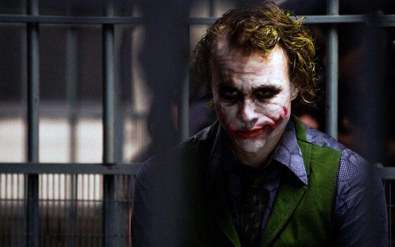 Joker in Jail Cell — White