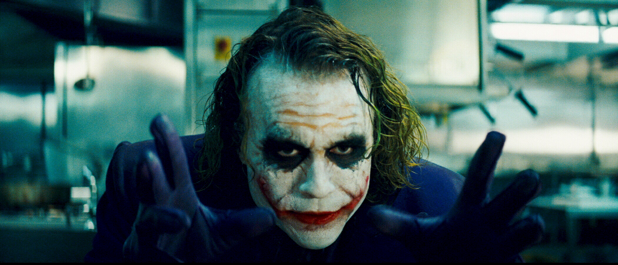 Joker in kitchen scene