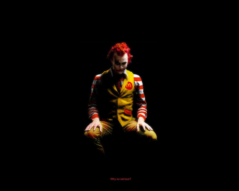 Joker in McDonald's costume