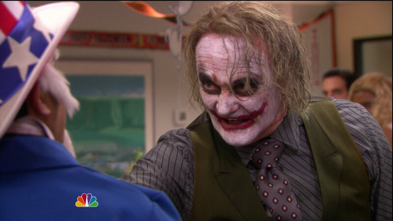 Joker in office Halloween