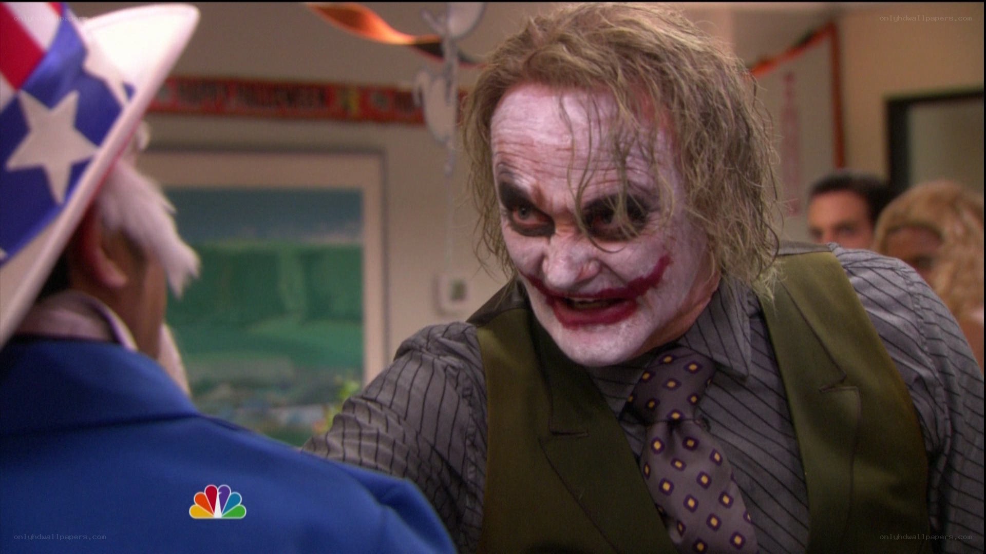 Joker in office Halloween
