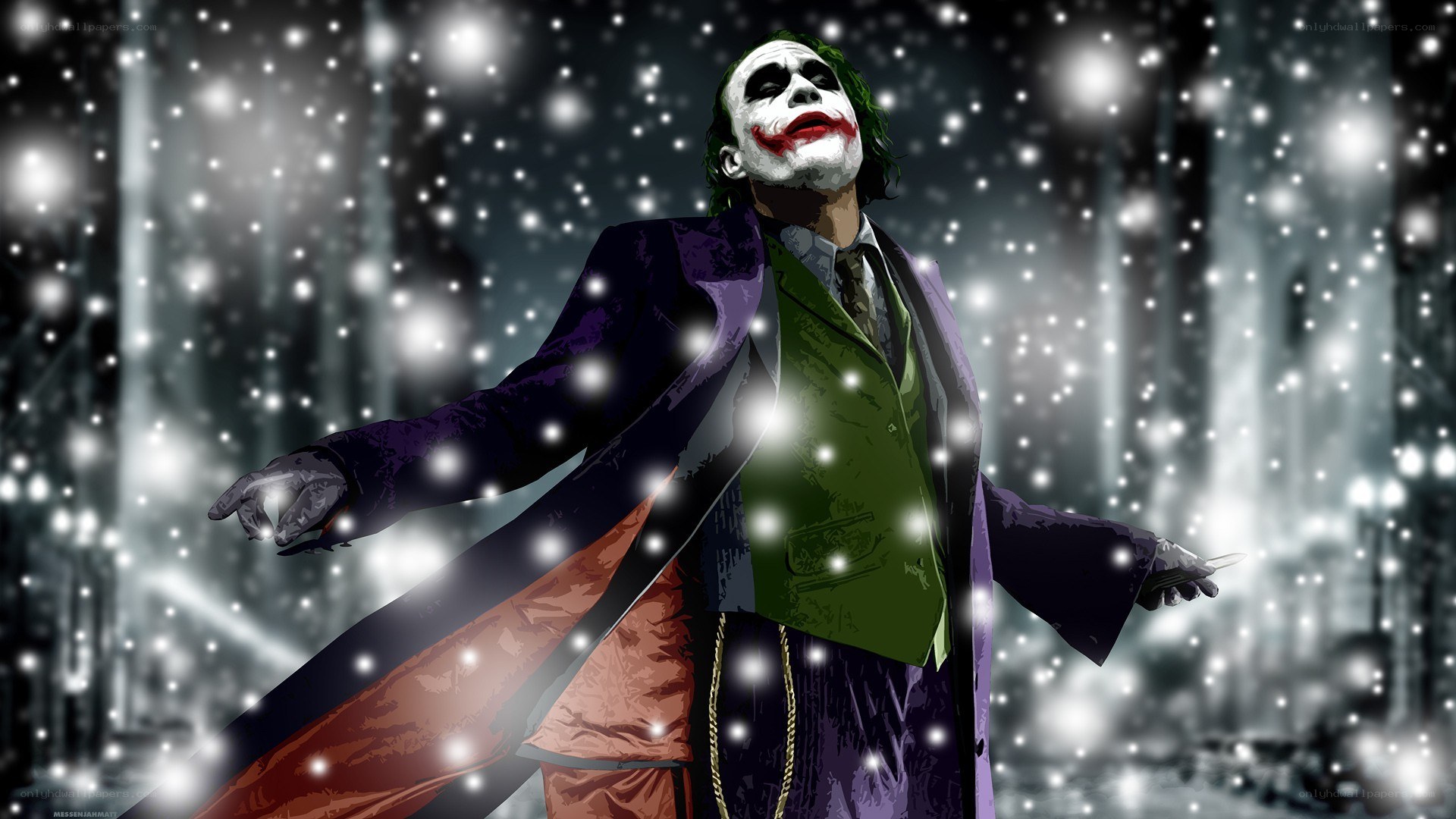 Joker in the snow