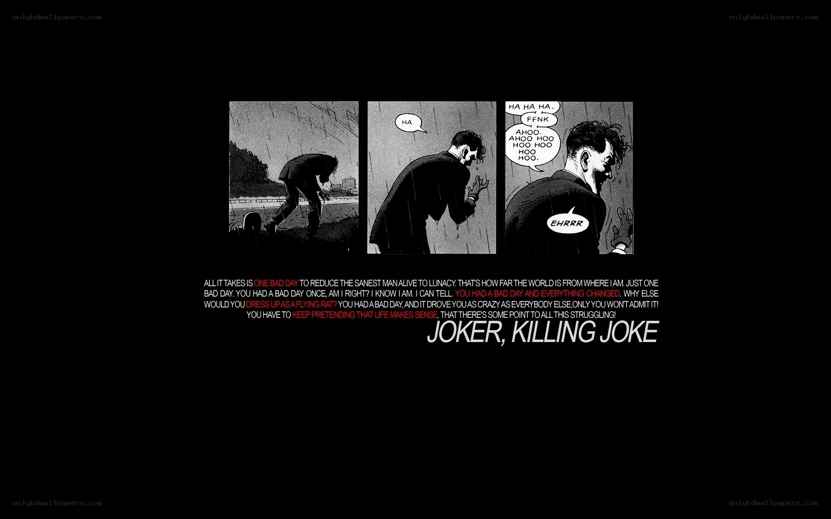 Joker Killing Joke comic panels